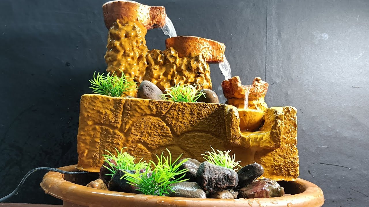 How to make mini fountain at home 