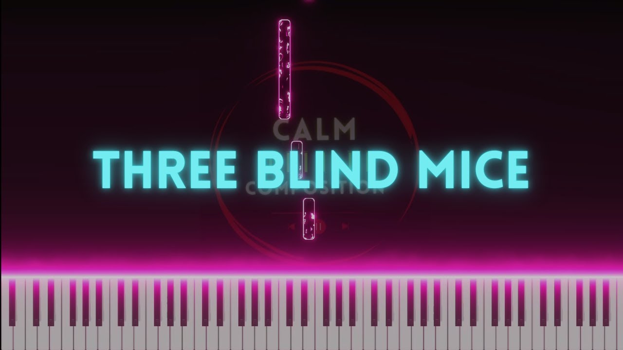 Three Blind Mice | Easy Piano Tutorial | Nursery Rhymes