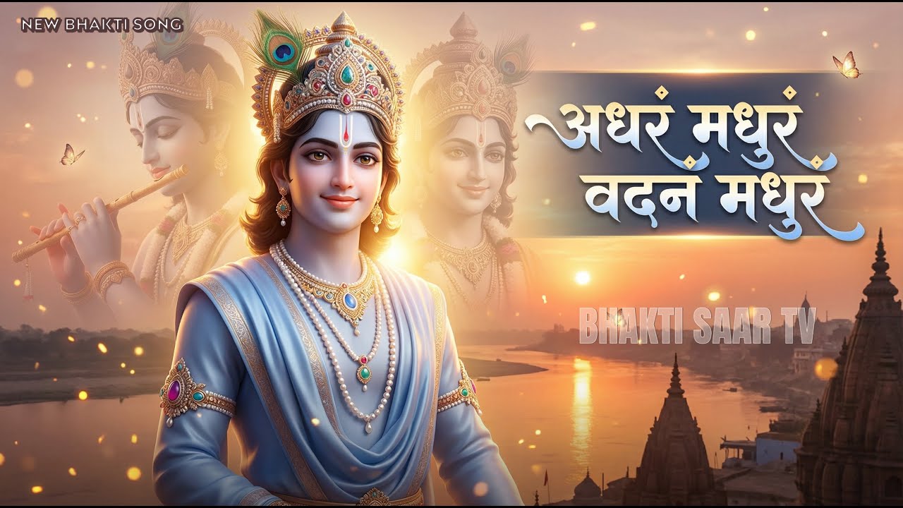अधरं मधुरं वदनं मधुरं | Adharam Madhuram | Krishna Bhajan | Divine Flute Bhakti Song