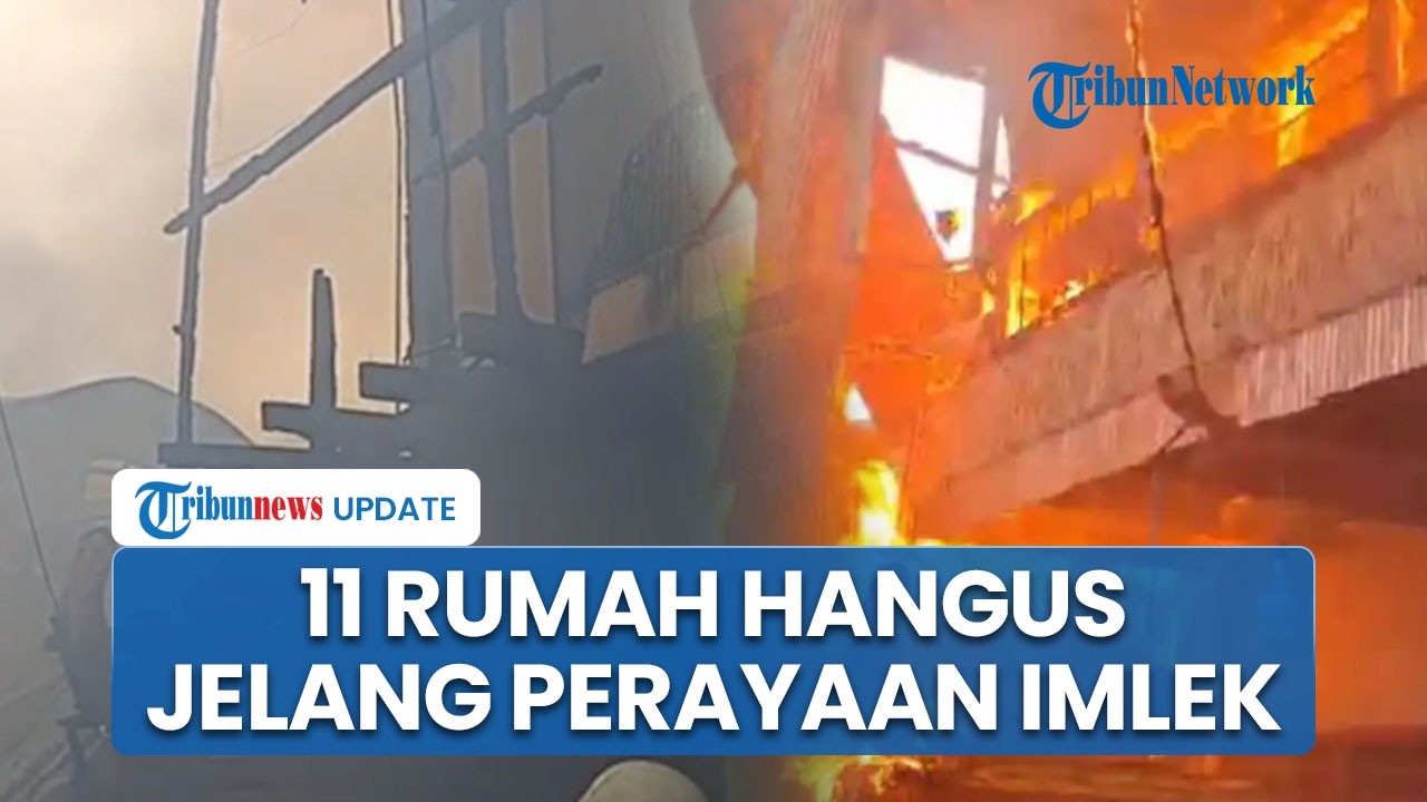 H-1 Jelang Imlek, 11 Rumah Ludes Terbakar di Kawasan Pecinan Makassar! Korban Alami Luka Bakar