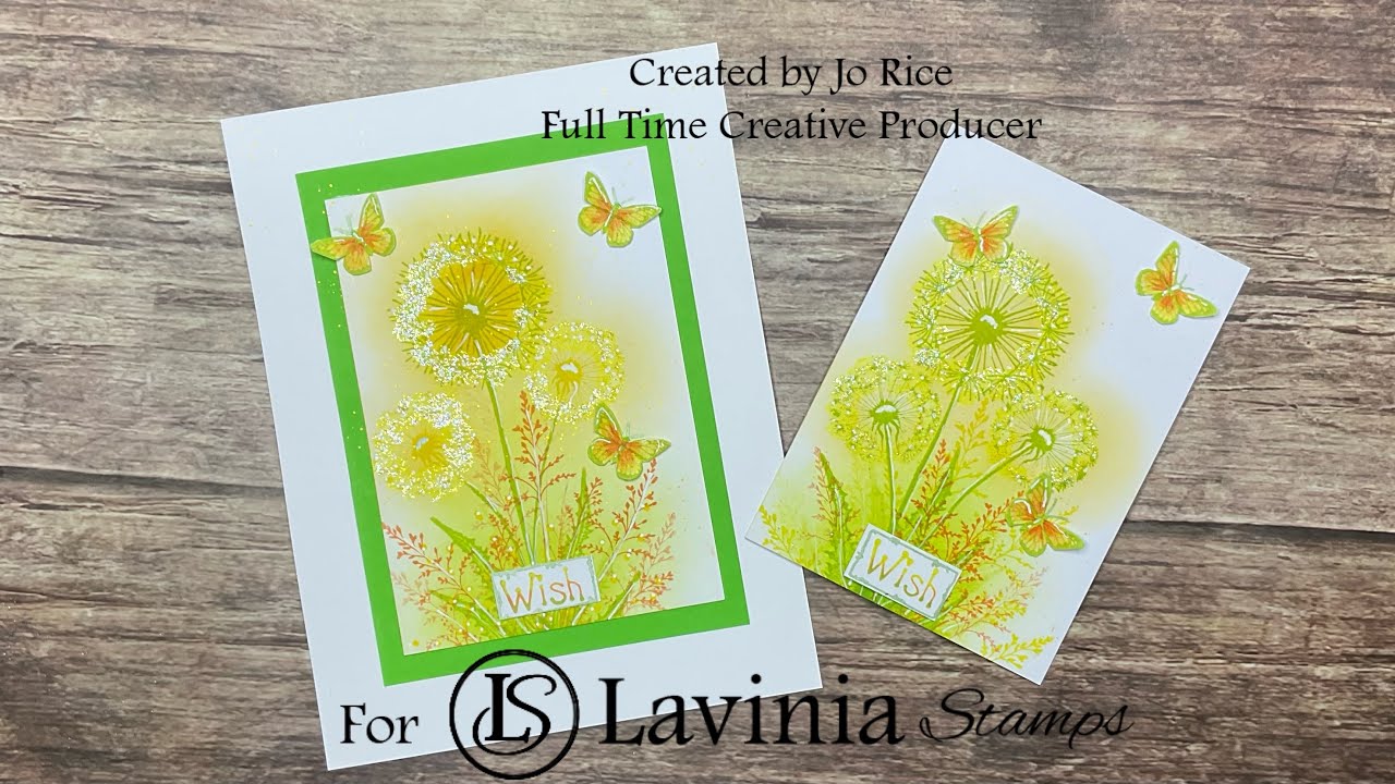 Spring colours by Jo Rice #laviniastamps #cardmakingvideo #spring 