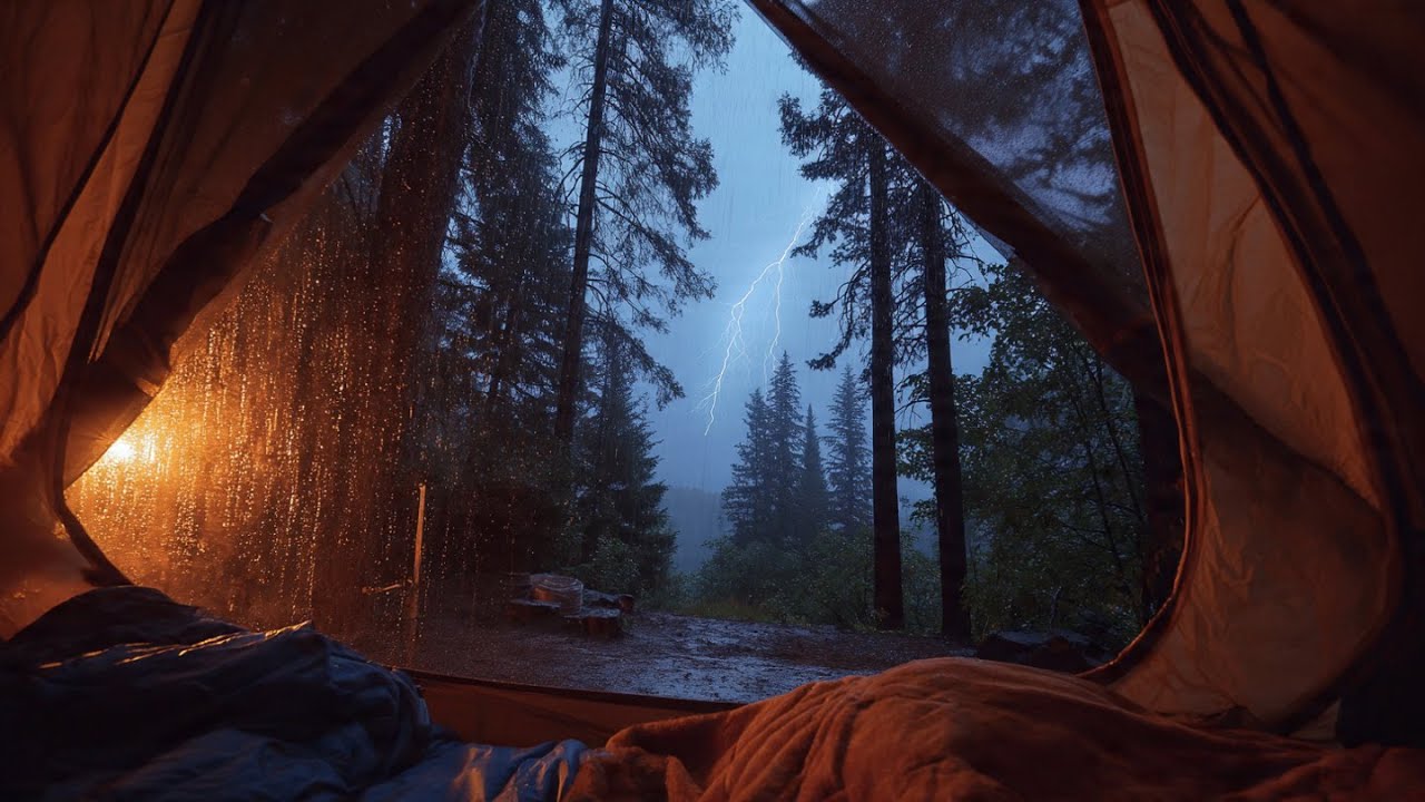 Heavy Rain and Distant Thunder for Deep Sleep | Relaxing Storm Sounds, No Music (3 Hours)