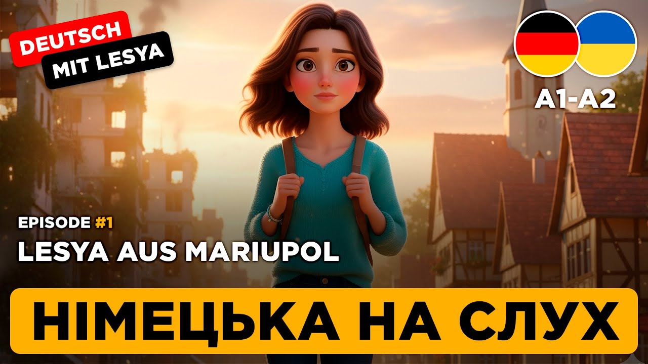 Слухаємо просту розповідь німецькою для початківців || Німецька мова на слух 💔 Lesya aus Mariupol