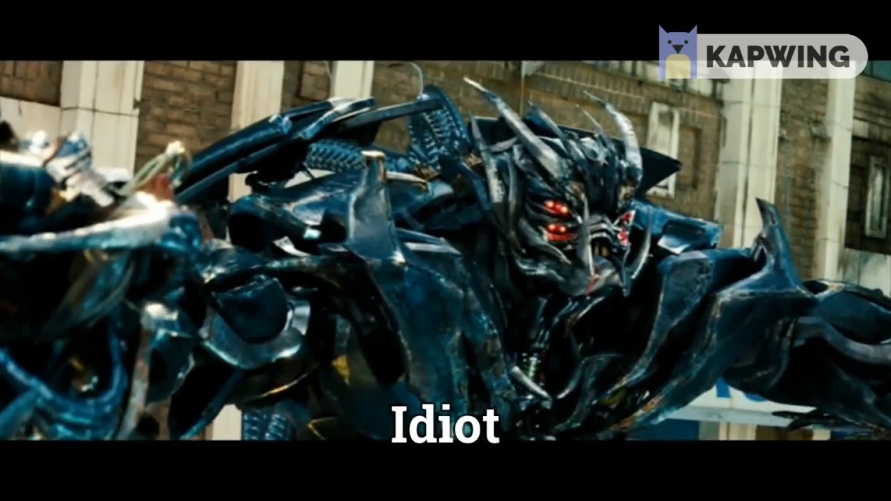 Transformers DOTM Mexican standoff with Decepticon subtitles
