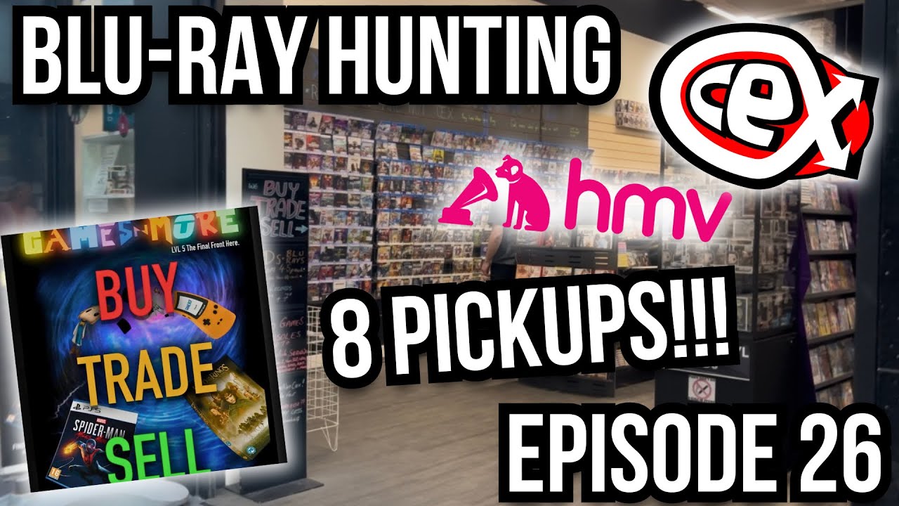 BLU-RAY HUNTING EPISODE 26 | GAMES N MORE IN WIGAN & CEX | 8 pickups!!!