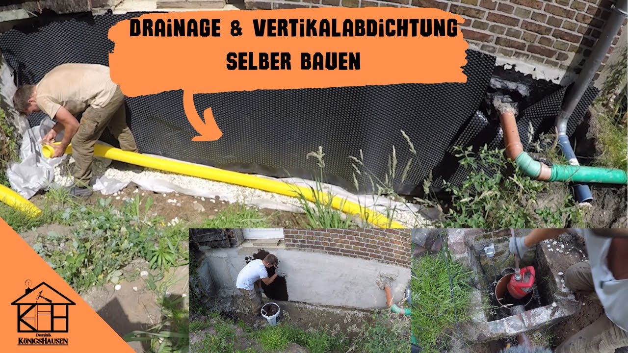 Drainage & Vertikalabdichtung DIY Anleitung - Wasser im Griff & Haus trocken!