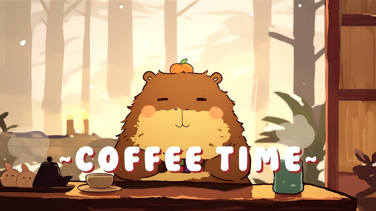 [Full Hour] Capybara Lofi Music Station - Peaceful Music for Your Soul ~ Soothing Ambiance ~ 🦫 🌿 ☕