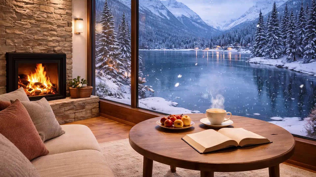 Winter Street Reflections  Fireplace Warmth and Deep Work Flow