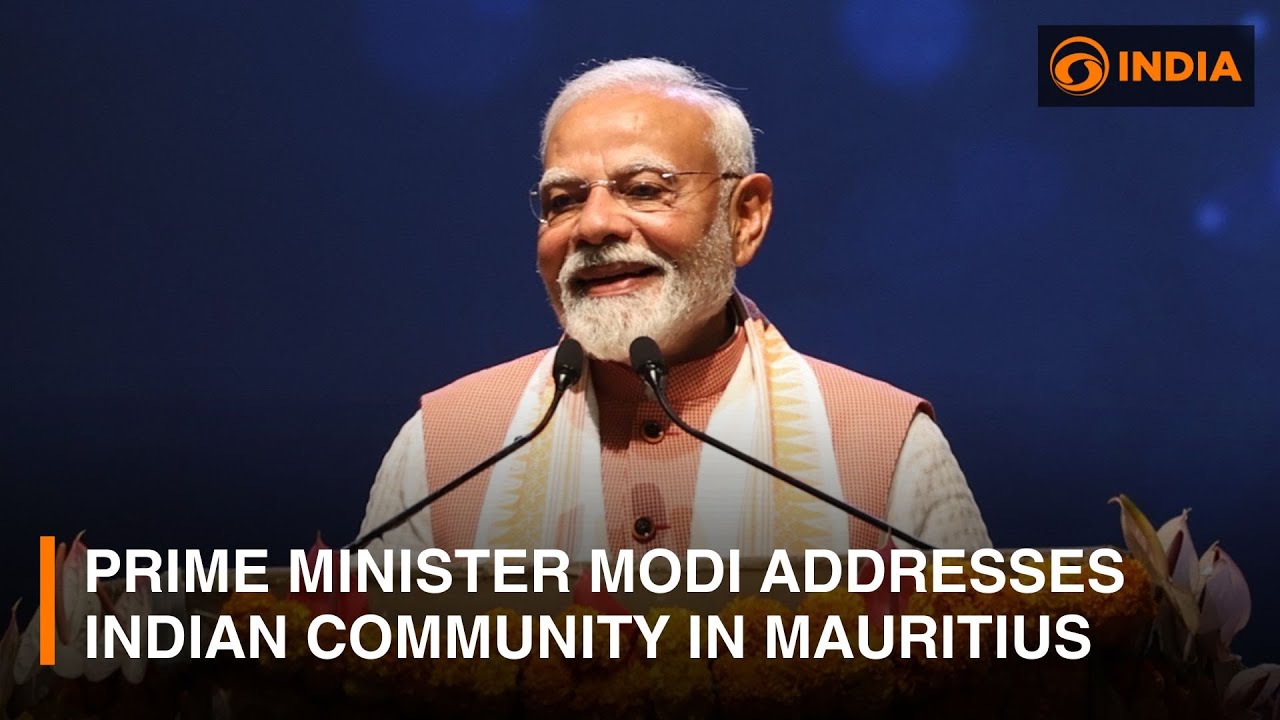 Prime Minister Modi addresses Indian community programme in Mauritius