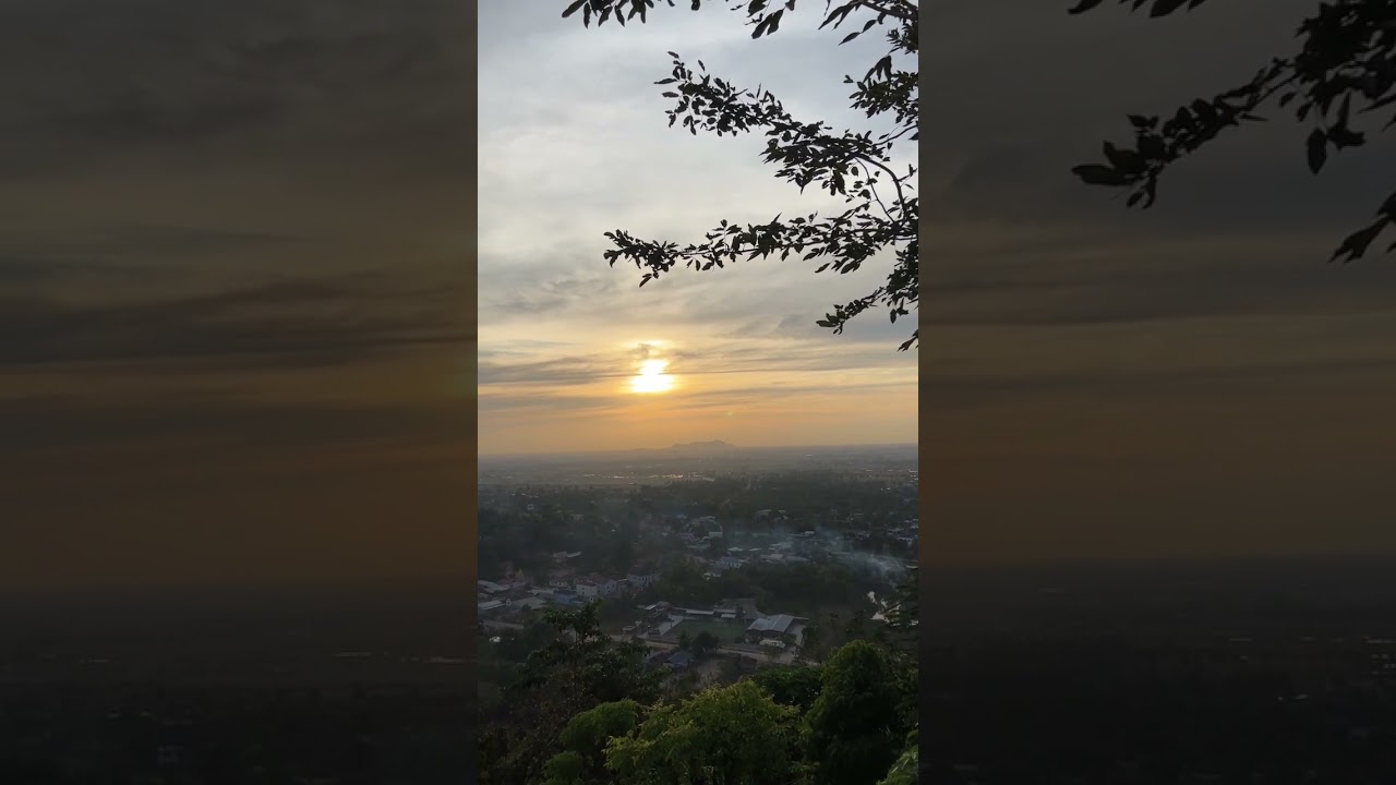 Beautiful sunset, view from mountain #short #travel #nature