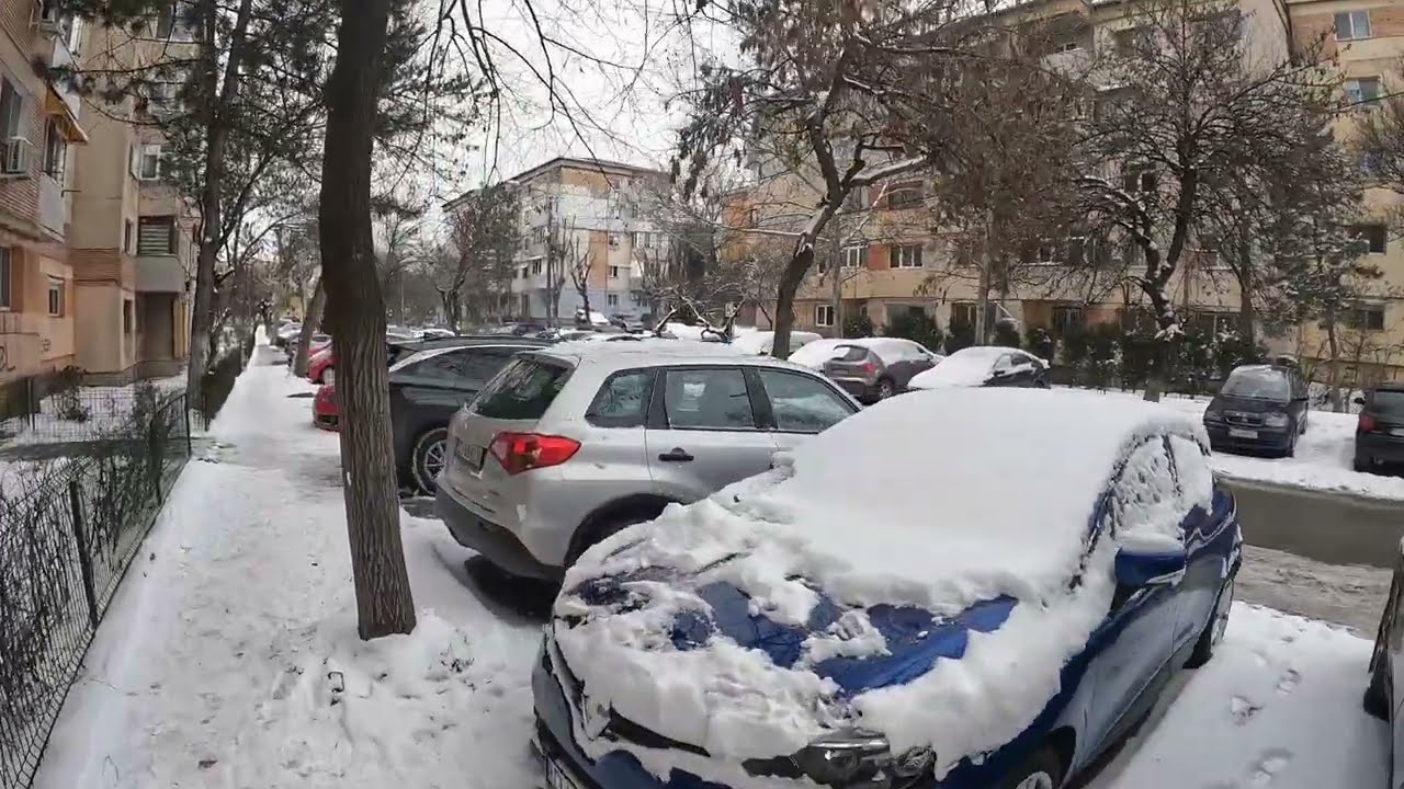 Жизнь в Румынии 181. Крайова зимой -11 градусов Цельсия.