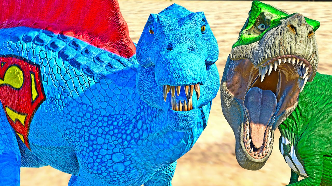 Superman Spinosaurus, Green Lantern T-REX, JOKER Albertosaurus, Carnotaurus🌍JURASSIC WORLD EVOLUTION