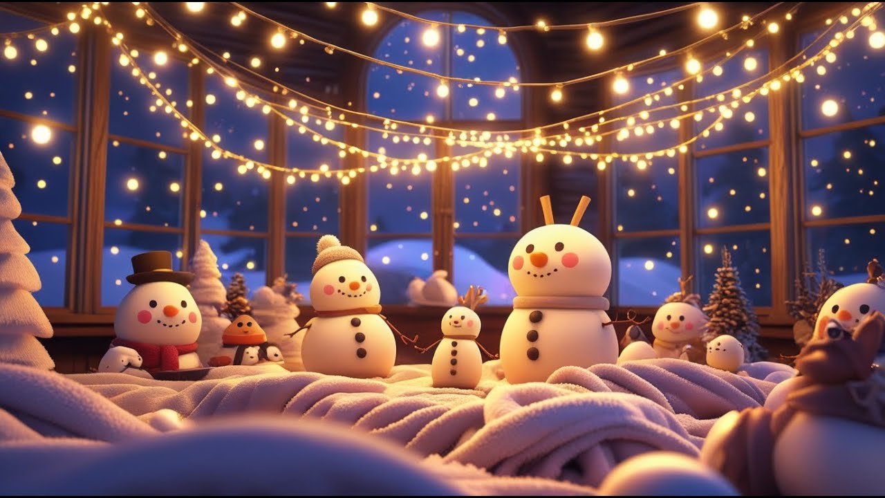 ❄️🧣 Cozy Winter Song for Kids | Cute Winter Fun Cartoon 🎶☃️
