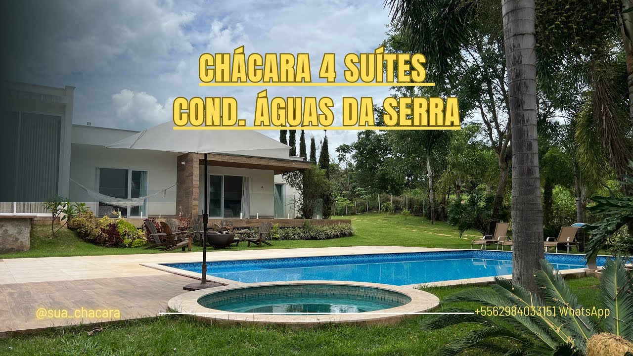 Vendo chácara no Condomínio Águas da Serra 4 suítes 2.700 m ²
