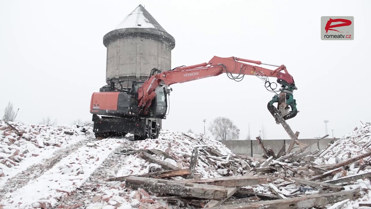 Demolice ostravské lokality Přednádraží odkud se v roce 2013 museli vystěhovat Romové