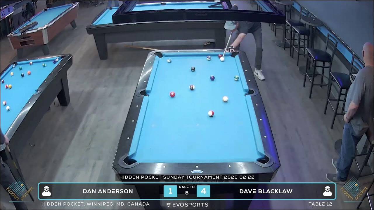 DAN ANDERSON vs DAVE BLACKLAW - HIDDEN POCKET - TABLE 12 | EvoSports