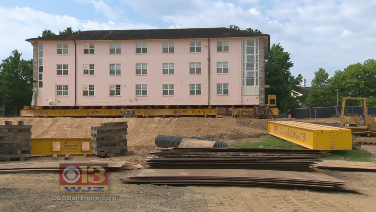 Goucher College Moves Dorms, Intact, To Make Room For New Buildings
