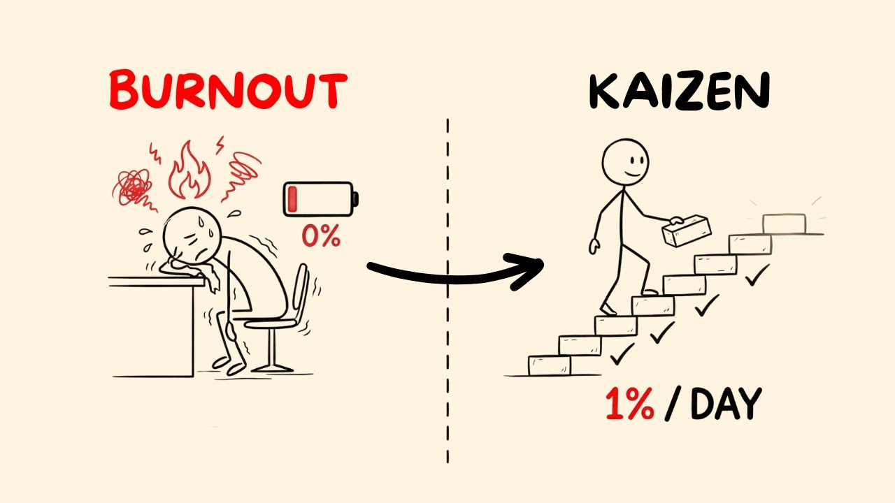 How to Never Get Tired (The Kaizen Method)