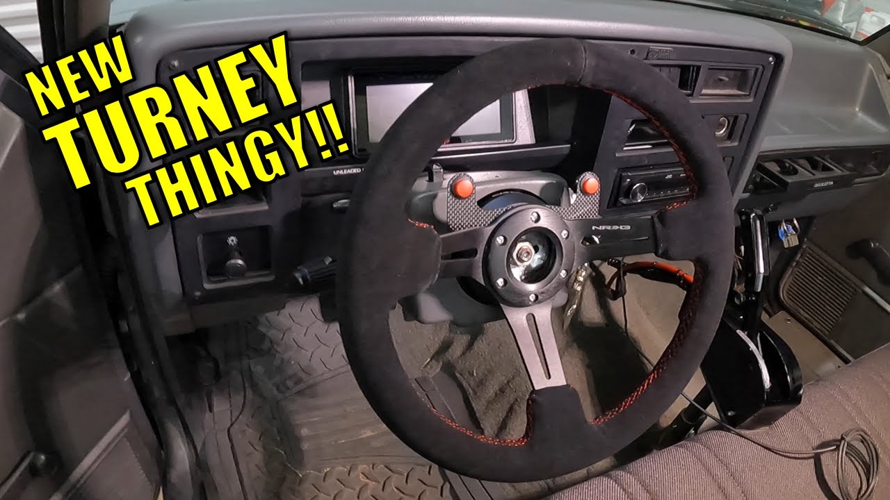 Gen I Dodge Dakota NRG 6 bolt Steering Wheel Install with NRG Short Hub Adapter SRK-170H