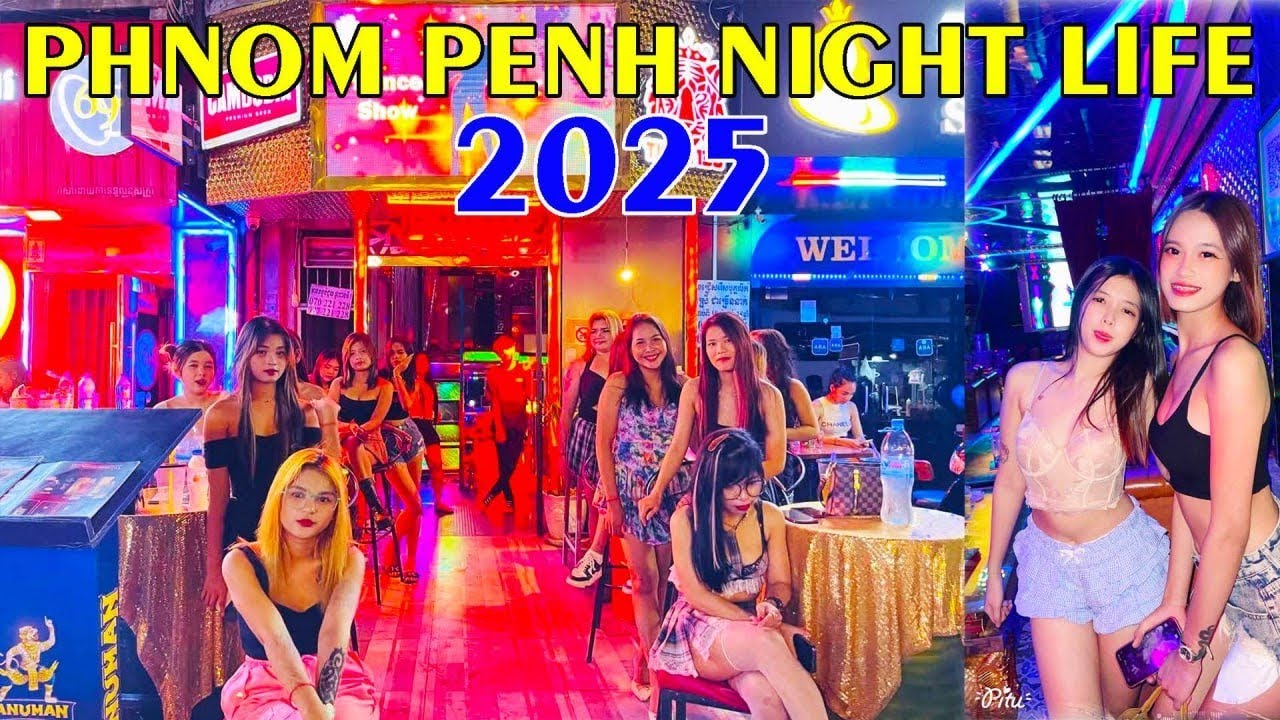 Walking Street 136 at Night &ndash; The Real Phnom Penh Vibes Bars, Lights & Life in Cambodia