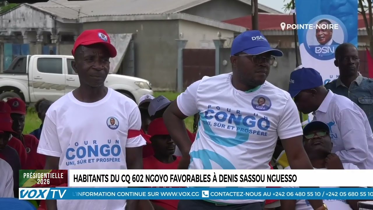 Habitants du CQ 602 Ngoyo favorables à Denis Sassou N'Guesso