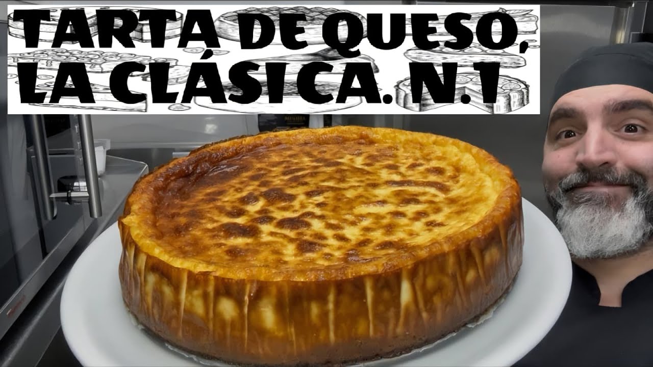 TARTA DE QUESO LA CLÁSICA, LA NÚMERO 1 DE LA SERIE DE DIEZ TARTAS DE QUESO RÁPIDAS Y FÁCILES.