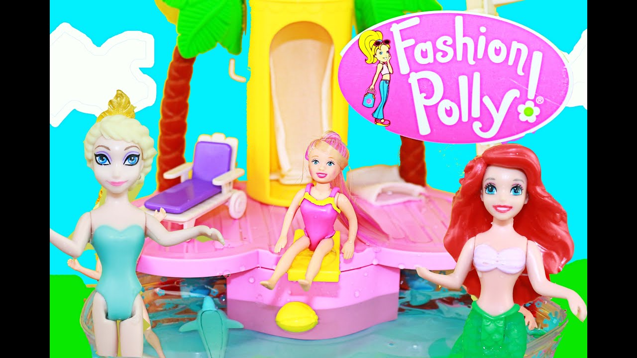 Polly Pocket Toy Review w Disney Princess Ariel Mermaid