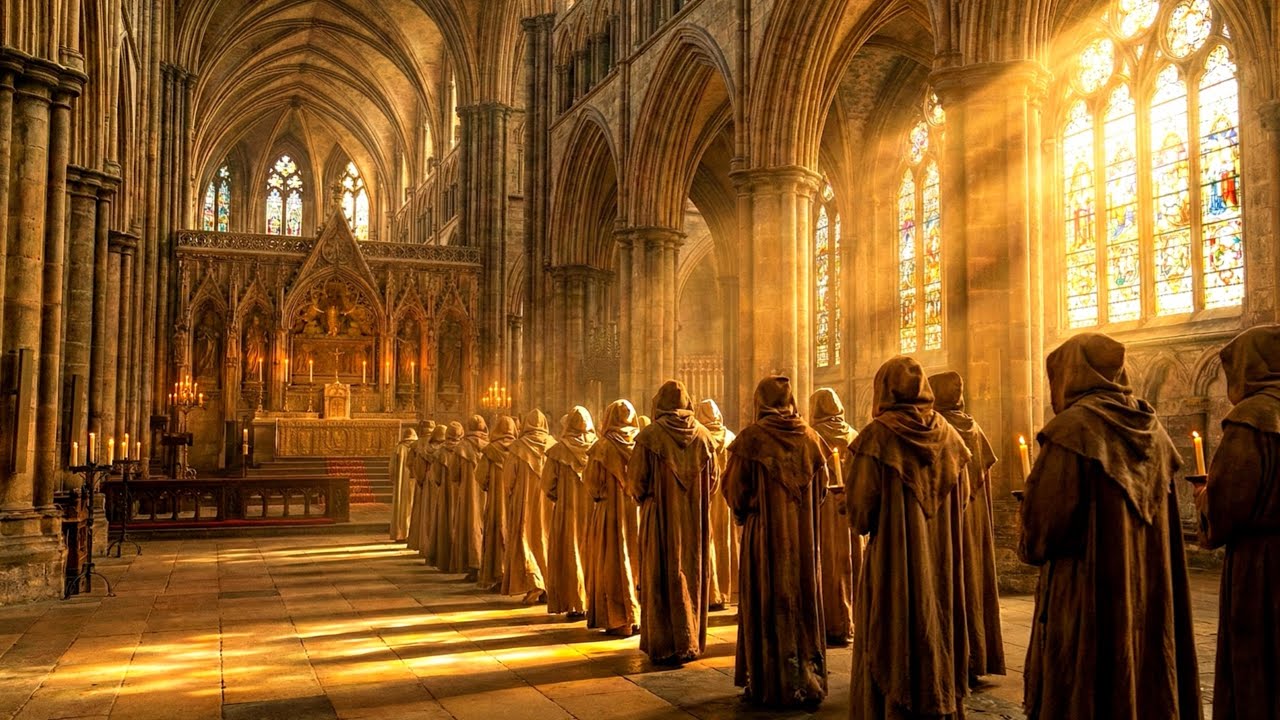 Chór gregoriański i żywa modlitwa mnichów benedyktyńskich 🙏🕯️