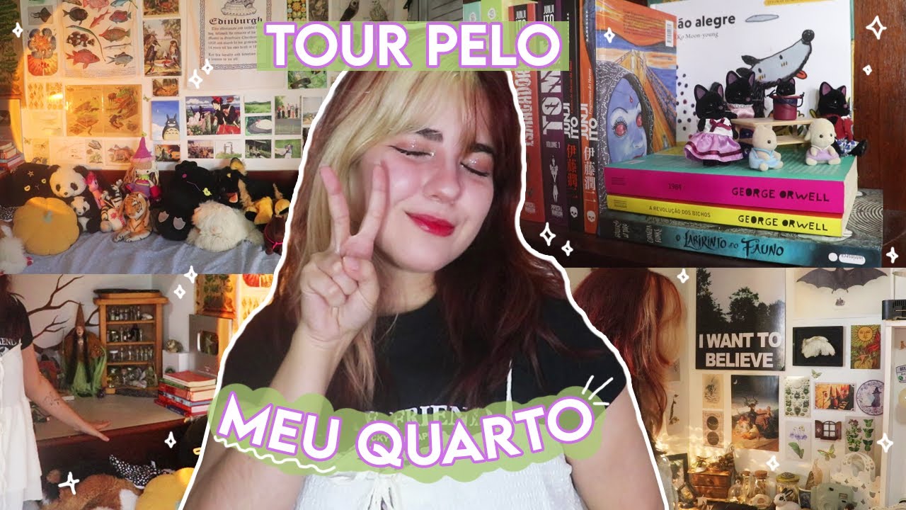 TOUR PELO MEU QUARTO DE FADA I colagens, baguncinhas, pets e móveis ✨