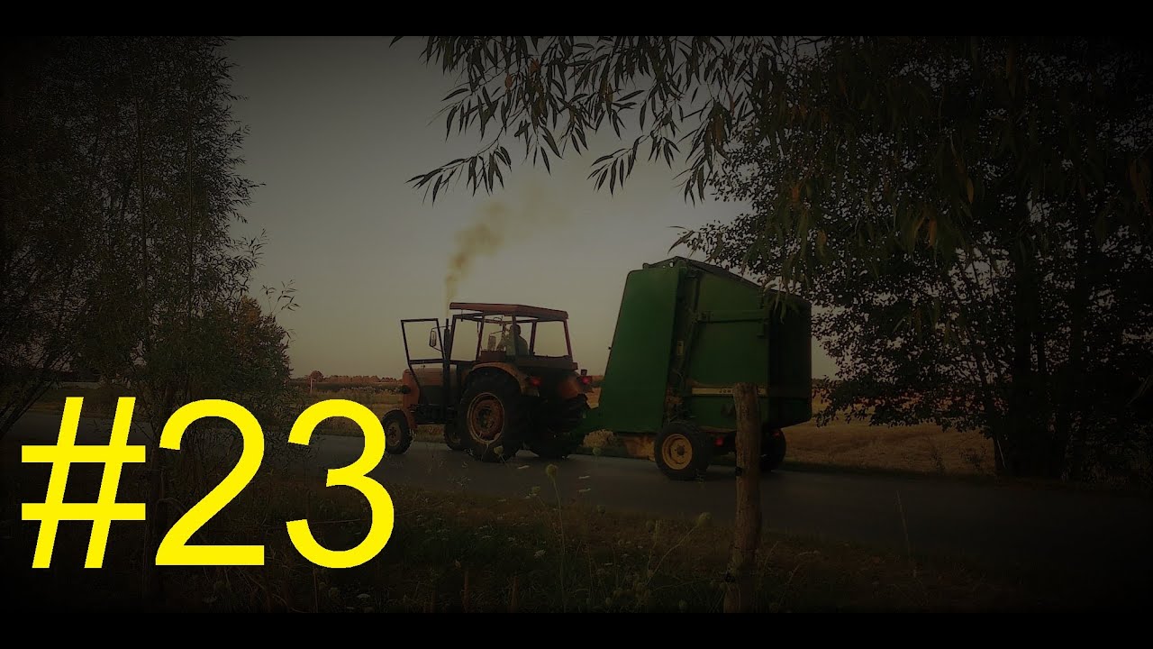 #23| Prasownie słomy ursus c 360 + john deere 550 [Wilki w polu]