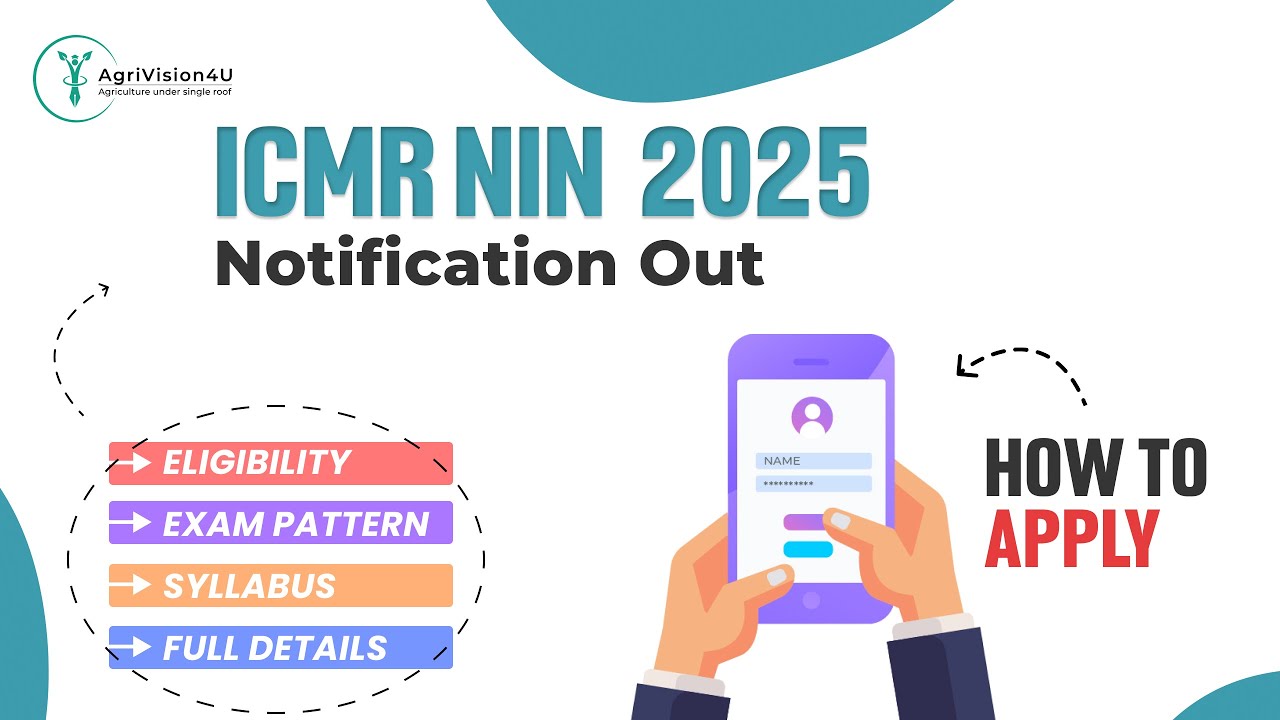 NIN 2025 Notification Out | Nutrition | M.Sc Nutrition | Complete Details | Eligibility | #agri4u