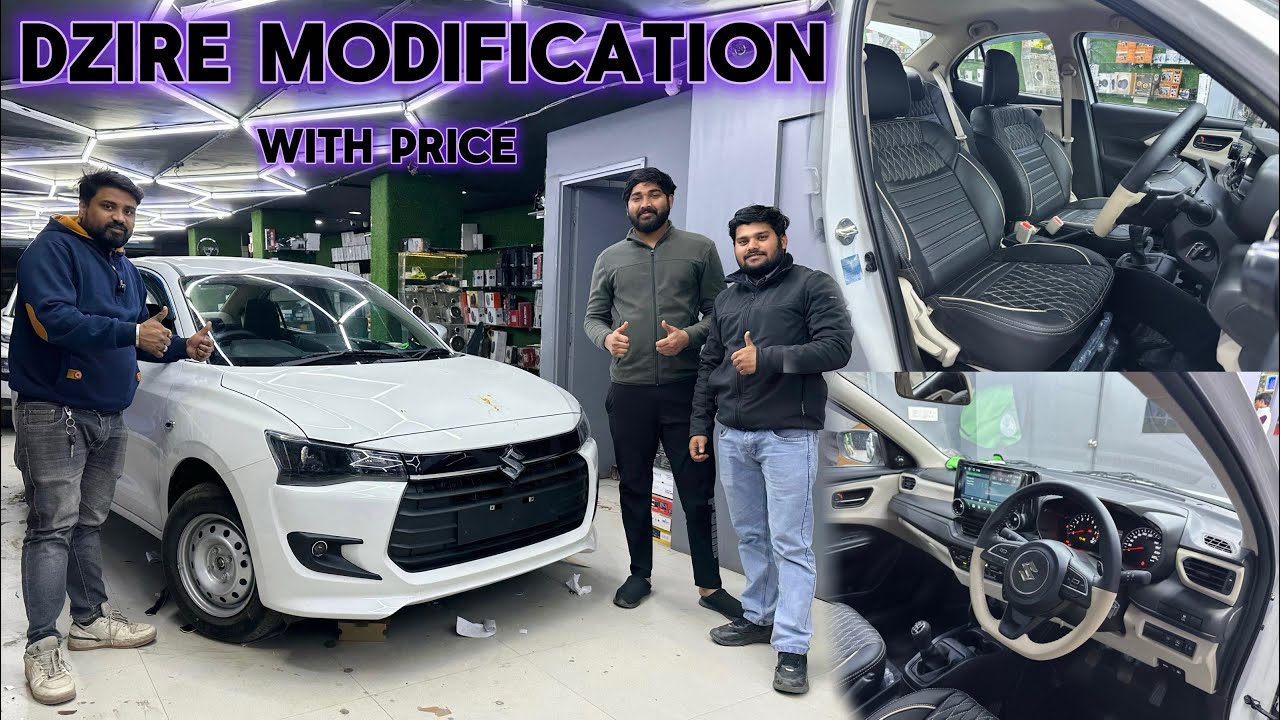 Dzire Base To Top Modified | इतनी सस्ती Budget में इतना कुछ 😍 Maruti genuine accessories ✅ 