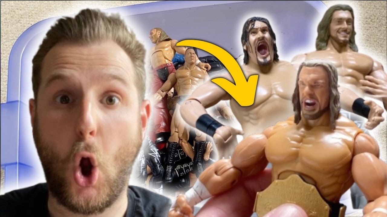 Going through my childhood WWE/WCW wrestler action figure collection!