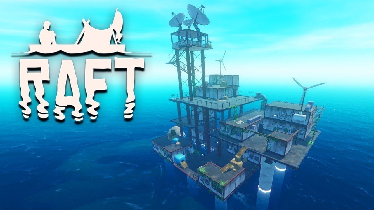 ВЫЖИВАЕМ ВТРОЕМ В RAFT.НЕФТЯНАЯ ПЛАТФОРМА