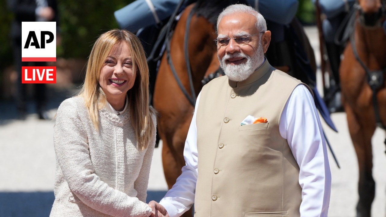 LIVE: Giorgia Meloni welcomes India&rsquo;s Narendra Modi to Italy