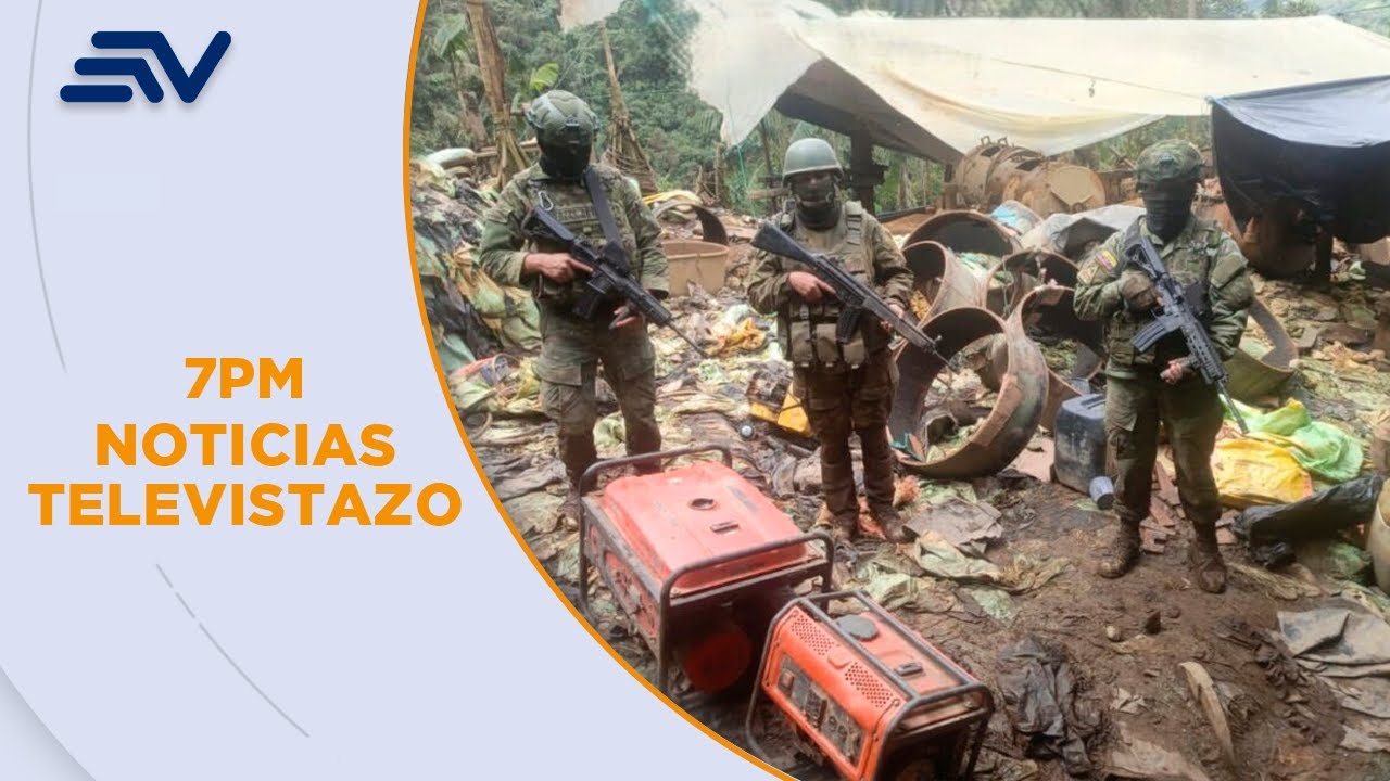 Militares desmantelaron 70 campamentos de minería ilegal de Buenos Aires, Imbabura | Televistazo