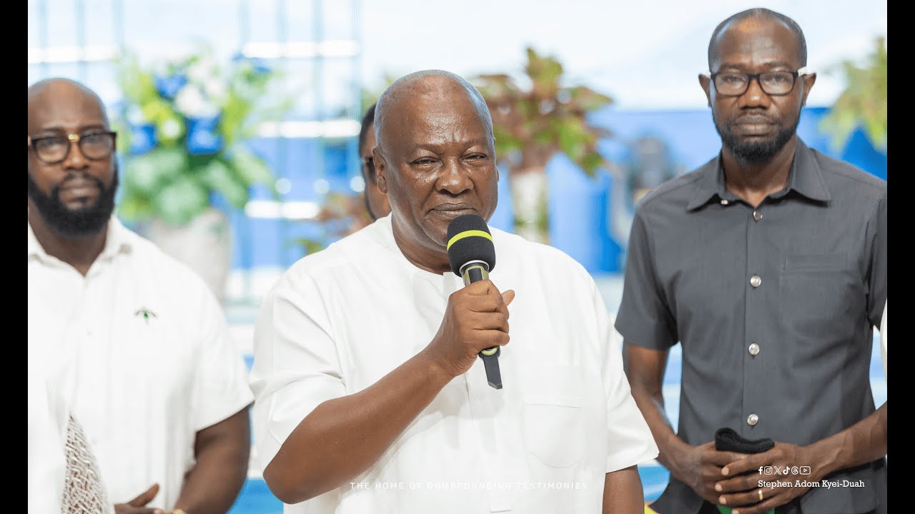 FORMER PRESIDENT H.E JOHN DRAMANI MAHAMA AND HIS ENTOURAGE VISIT STEPHEN ADOM KYEI-DUAH (VOG)