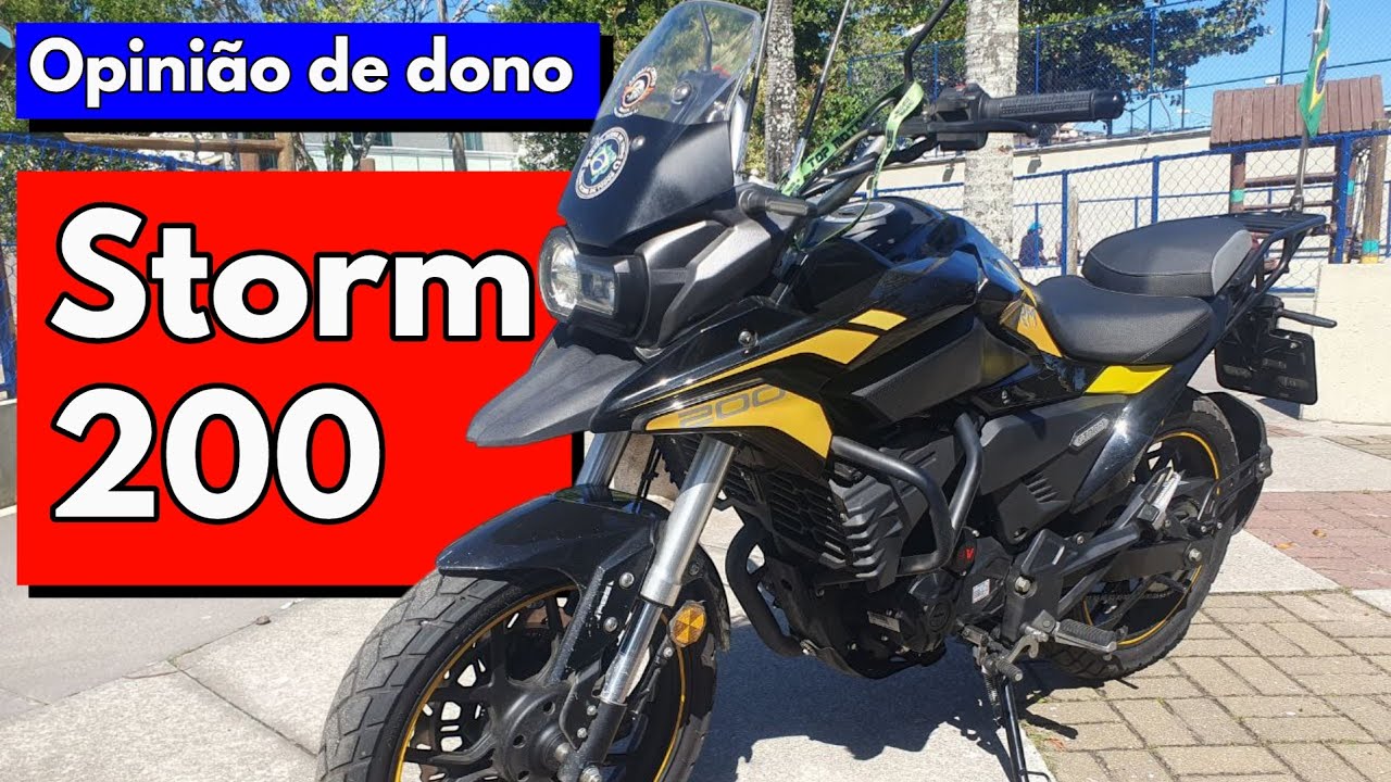 Shineray Storm 200 │Opinião do proprietário com pontos positivos e negativos - Vale ou não a pena?