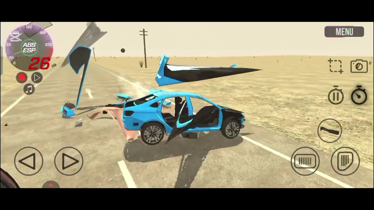 400 lə gedib maşına dəydim😅. (vaz crash test simulator 2)