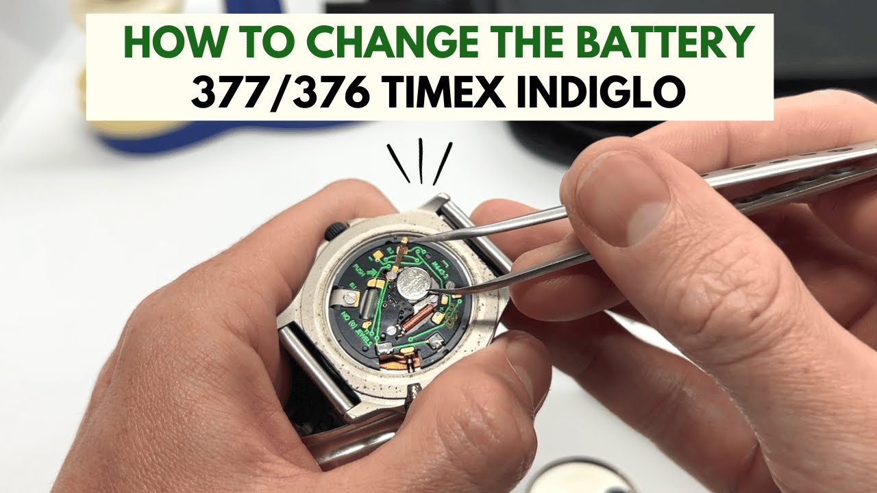 Замена батареи для часов Timex Indiglo 377 и 376 | Руководство по замене и эквиваленту батареи 37...