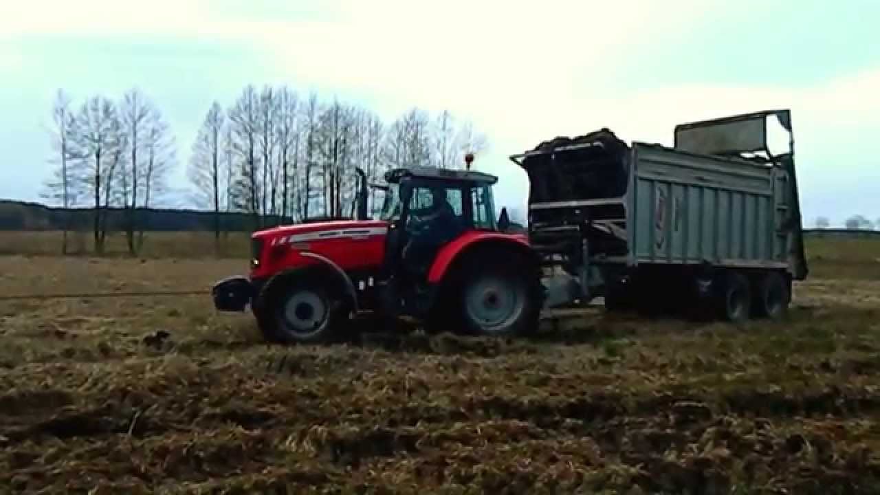 Wiosna 2015 - Prace polowe Wpadka Massey Ferguson x3, Fliegl , Berthound