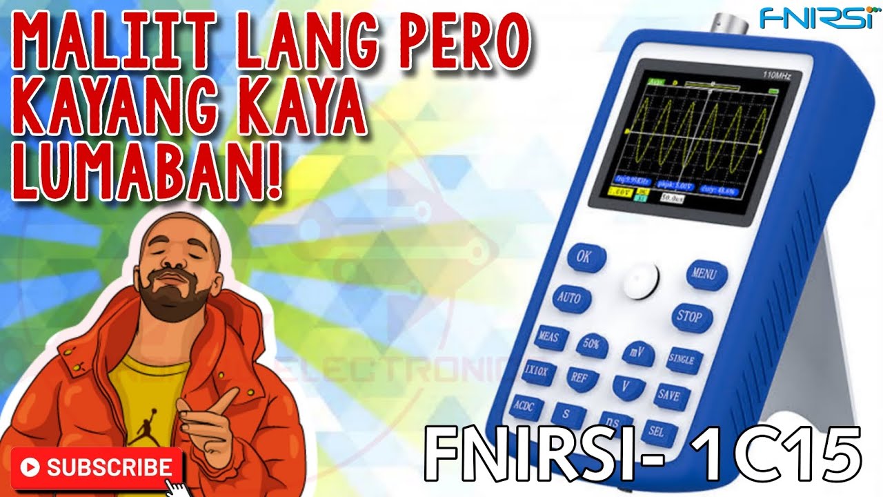 Fnirsi 1C15 Handheld Oscilloscope Review! Solid to Promise!