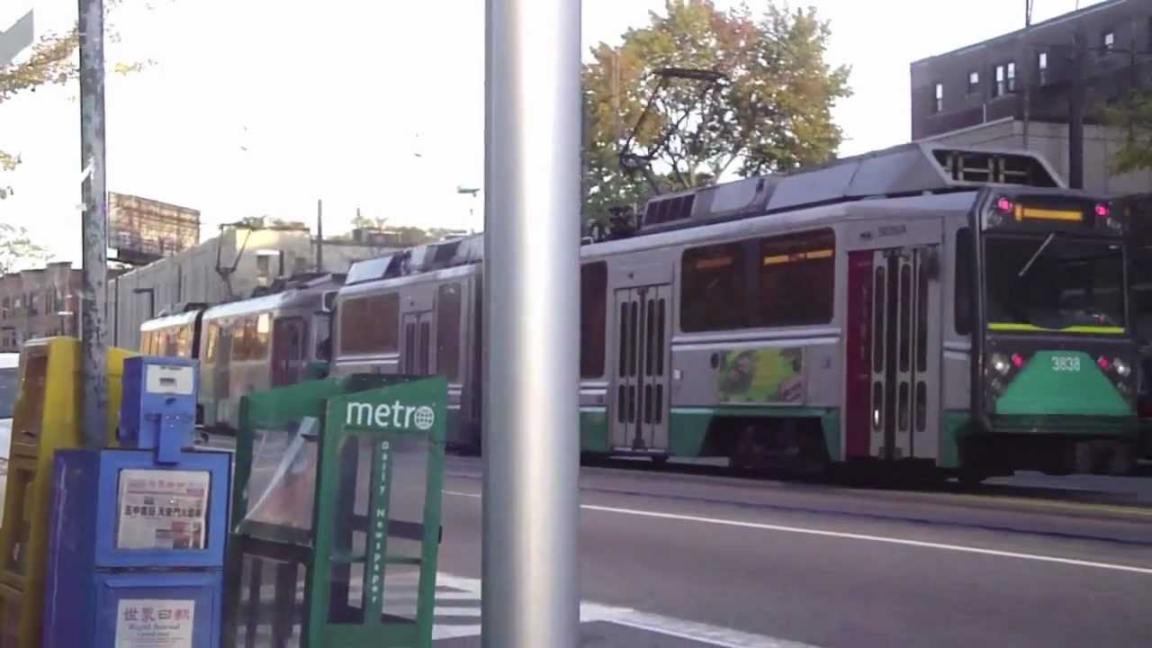 30 Minutes of the Light Rail line in Boston (MBTA)