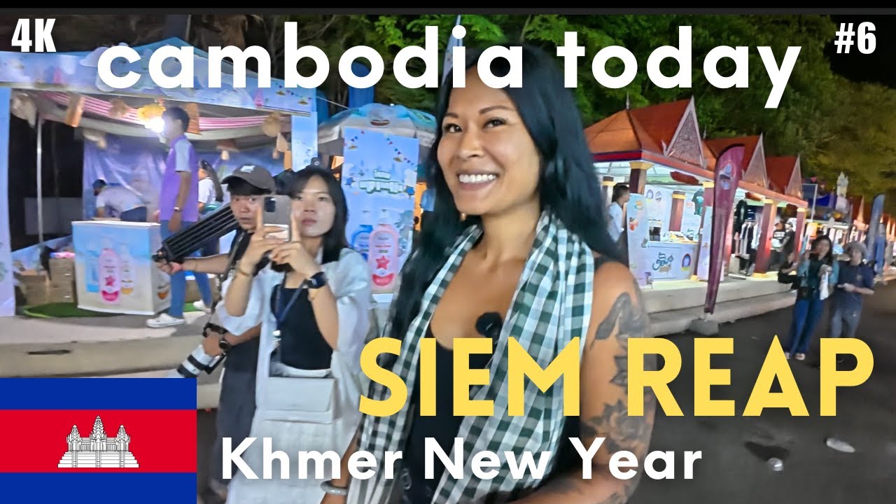 #6 🇰🇭 Жизнь в Камбодже сегодня: Сиемреап [4K] КХМЕРСКИЙ НОВЫЙ ГОД I 14 апреля 2025 г. I Австралий...