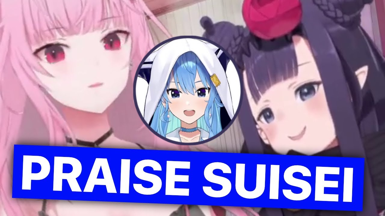 Calli & Ina Praise Suisei For 11 Minutes (Mori Calliope & Ninomae Inanis / Hololive) [Eng Subs]