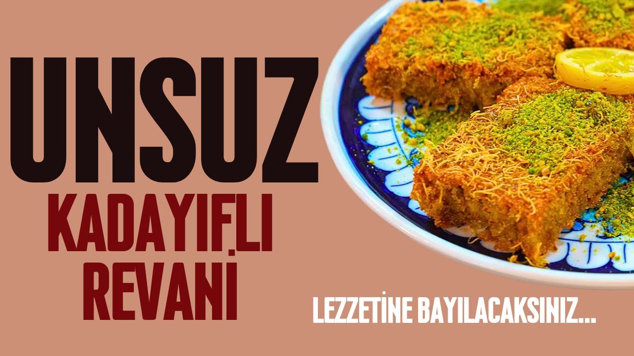 Lezzetine Bayılacağınız KADAYIFLI REVANİ (İÇİNDE UN YOK)