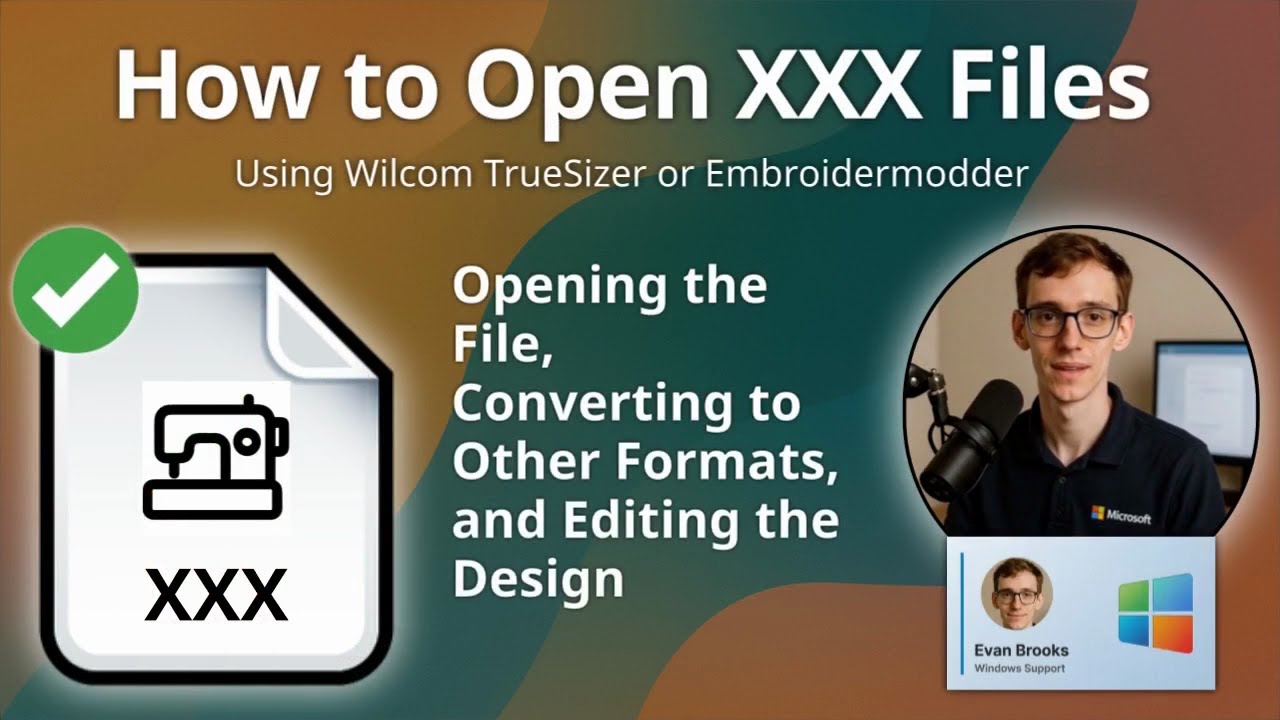Как открыть файлы XXX (Wilcom TrueSizer или Embroidermodder)