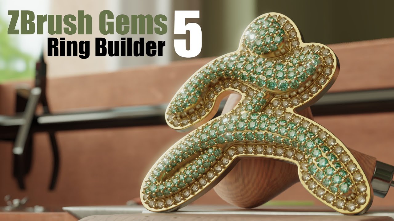 ZBrush Gem setting with Ring Builder 5 (tutorial)