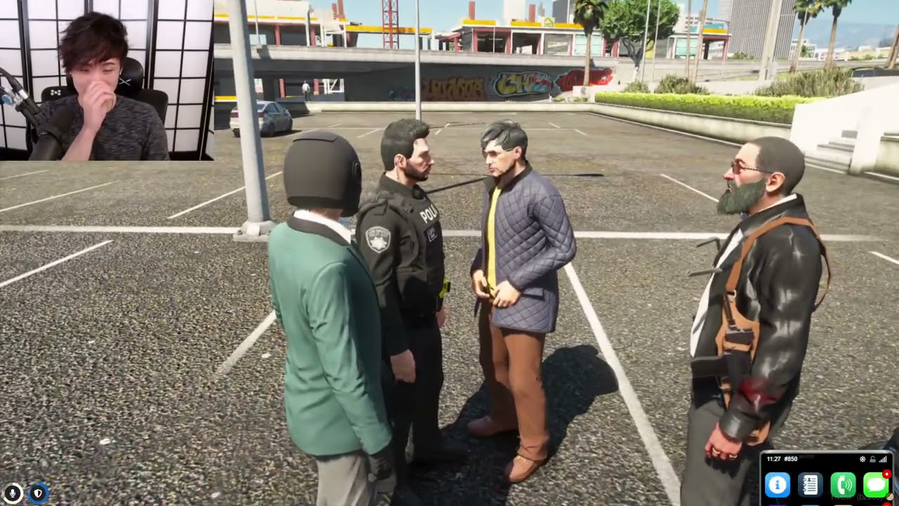 Yuno & Mr. K Taunt Officer Garry Berry After Getaway [NoPixel GTA RP] (CLIP)