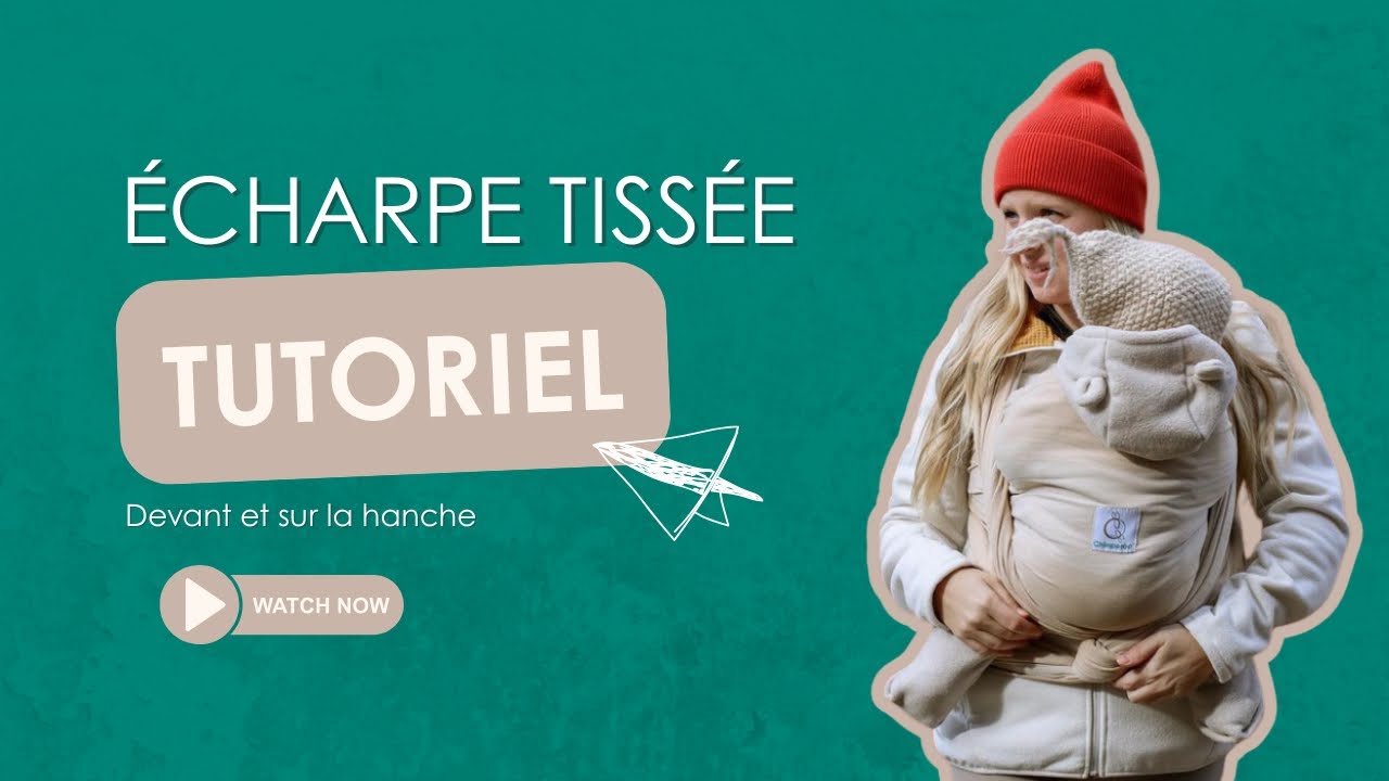 Porter bébé avec une écharpe tissée | Devant et hanche – Chimparoo Woven Wrap Demonstration